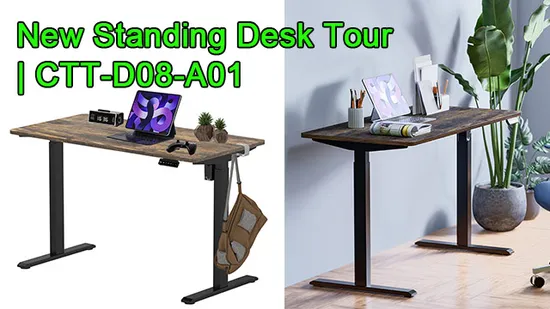 Office Electric Standing Sit Stand Desk Frame Height Adjustable