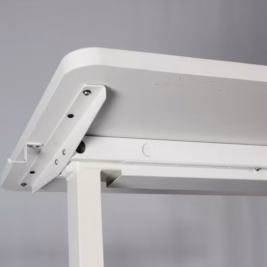 Scrivania in piedi regolabile in altezza all'ingrosso 63X31,5 pollici Scrivania elettrica bianca per ufficio domestico Dm