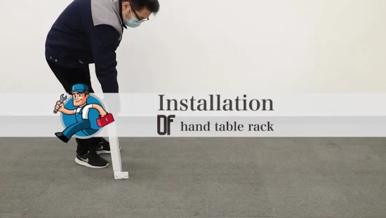 Installazione rapida Colore personalizzabile Scrivania in piedi con manovella regolabile in altezza manuale